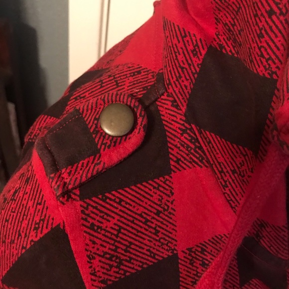 FOREVER 21 Buffalo red plaid jacket - Picture 3 of 4